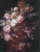 HUYSUM, Jan van Vase of Flowers af oil painting on canvas